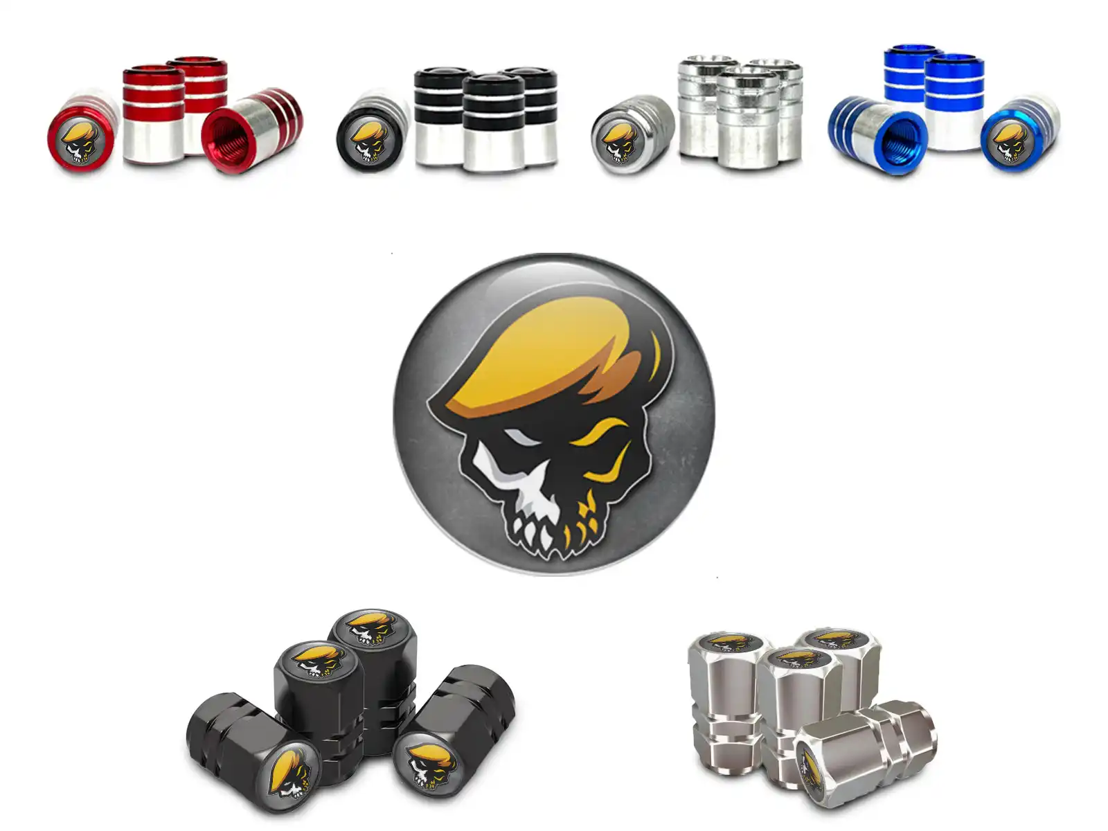 Rim Valve Stem Caps Motorcycle Standard Design